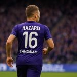 Thorgan Hazard in actie voor RSC Anderlecht tijdens een wedstrijd