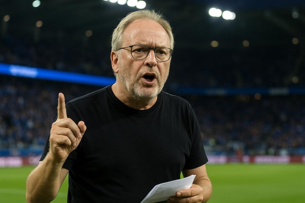 Voorzitter Bart Verhaeghe van Club Brugge in het stadion