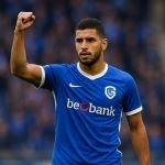 Zakaria El Ouahdi in actie voor KRC Genk tijdens een wedstrijd