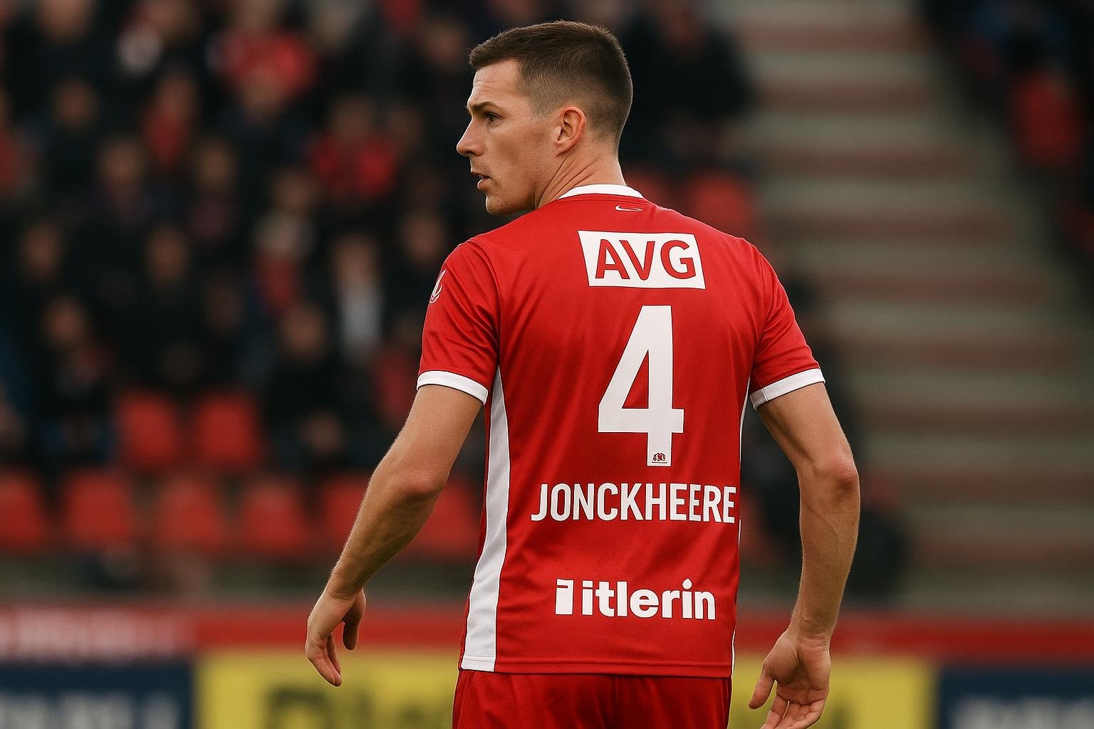 Michiel Jonckheere in actie voor KV Kortrijk tijdens een wedstrijd