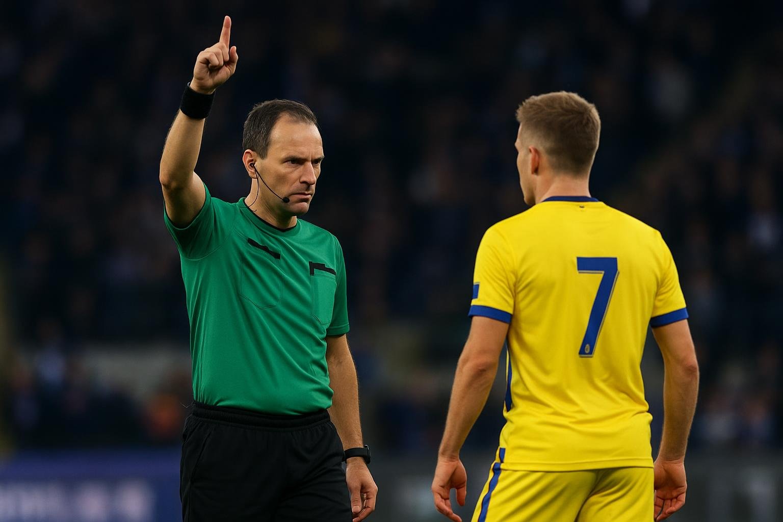 Scheidsrechter Lothar D'Hondt fluit tijdens Anderlecht-STVV na omstreden penaltyfase