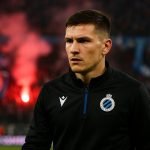 Christos Tzolis in actie voor Club Brugge tijdens een wedstrijd
