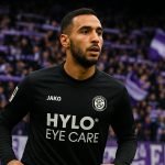 Younes Ebnoutalib in actie als spits van SV Elversberg