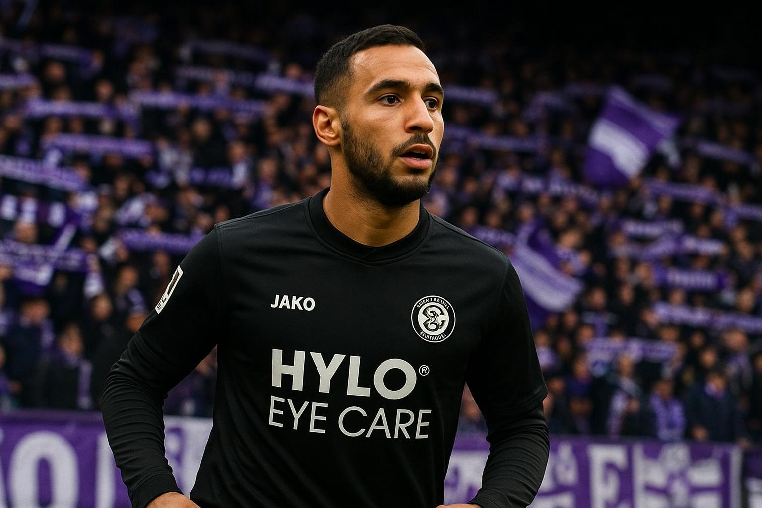 Younes Ebnoutalib in actie als spits van SV Elversberg