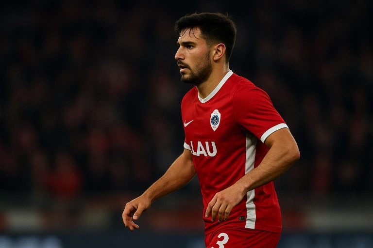 Gaston Ávila in actie tijdens een wedstrijd voor Antwerp