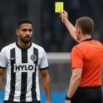 Younes Ebnoutalib in actie voor SV Elversberg tijdens een wedstrijd