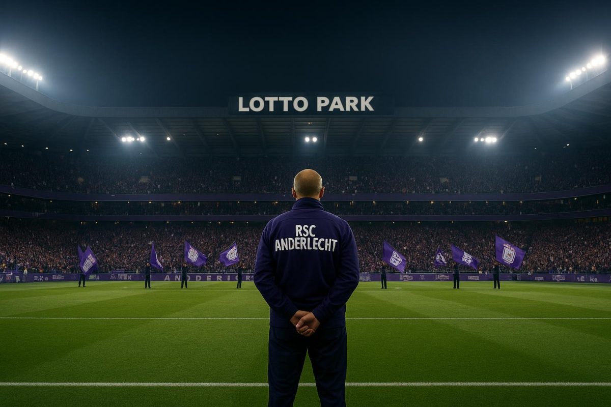 Buitenzicht op het Lotto Park, stadion van RSC Anderlecht