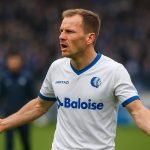 Siebe Van der Heyden gefrustreerd tijdens duel van KAA Gent tegen Club Brugge