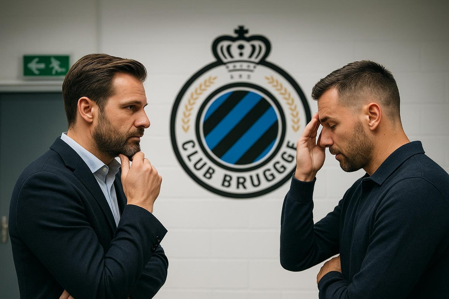 Ivan Leko gefocust langs de lijn bij Club Brugge tijdens een wedstrijd
