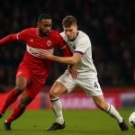 Gyrano Kerk in actie voor Royal Antwerp FC tegen RSC Anderlecht
