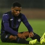 Ilay Camara in actie voor Anderlecht tijdens een competitiewedstrijd
