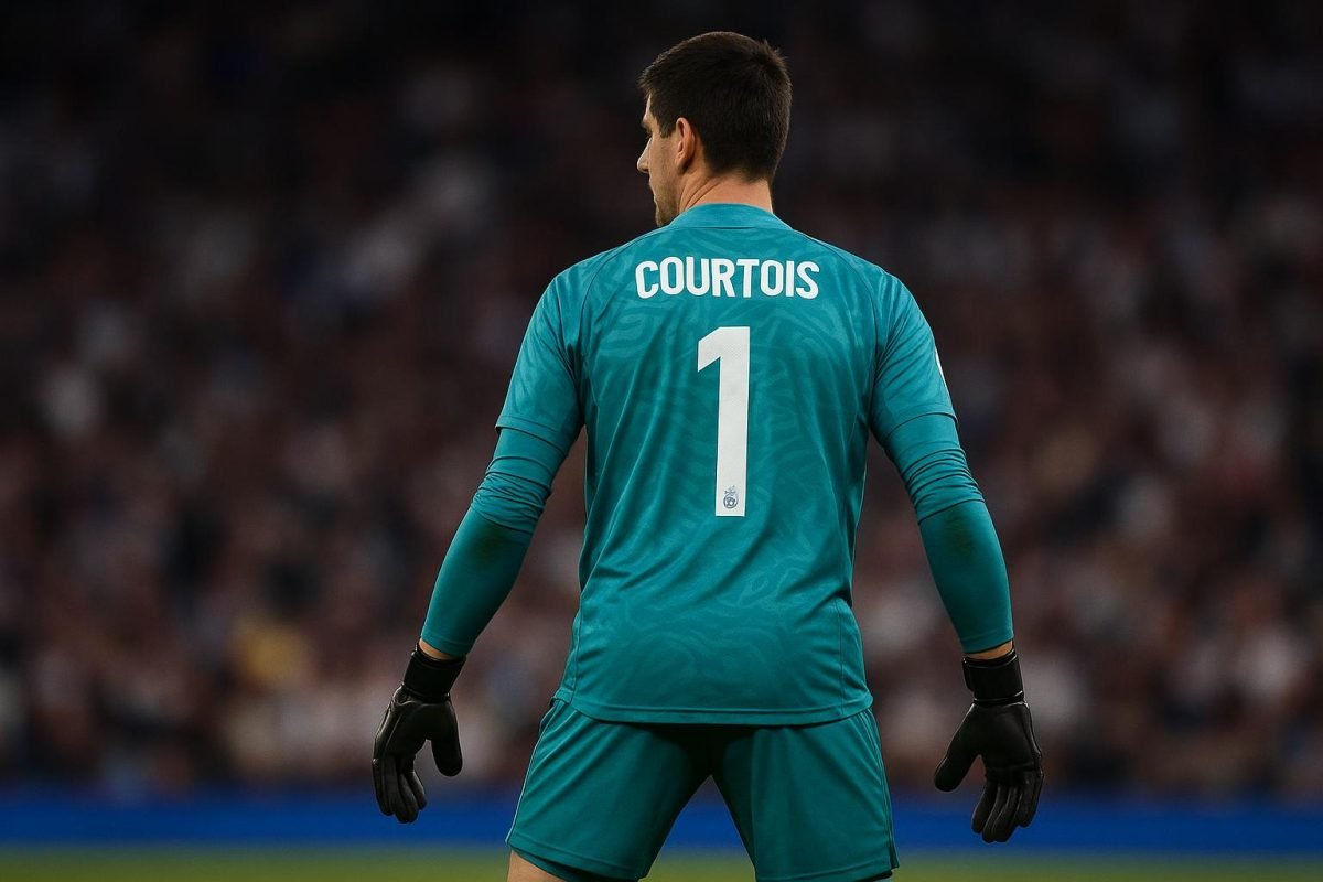 Thibaut Courtois in actie als doelman van Real Madrid