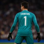 Thibaut Courtois in actie als doelman van Real Madrid