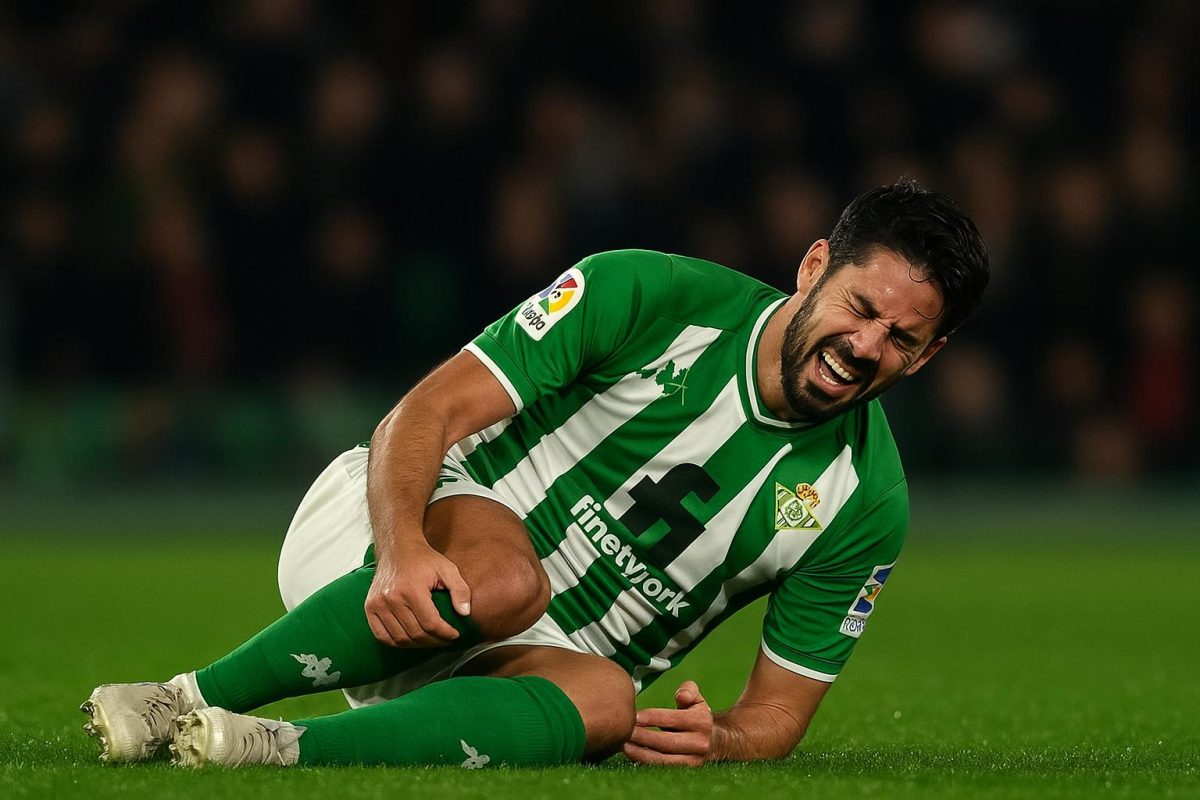 Wedstrijdactie van Real Betis tijdens een Europese wedstrijd
