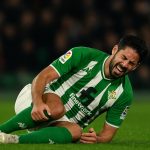 Wedstrijdactie van Real Betis tijdens een Europese wedstrijd