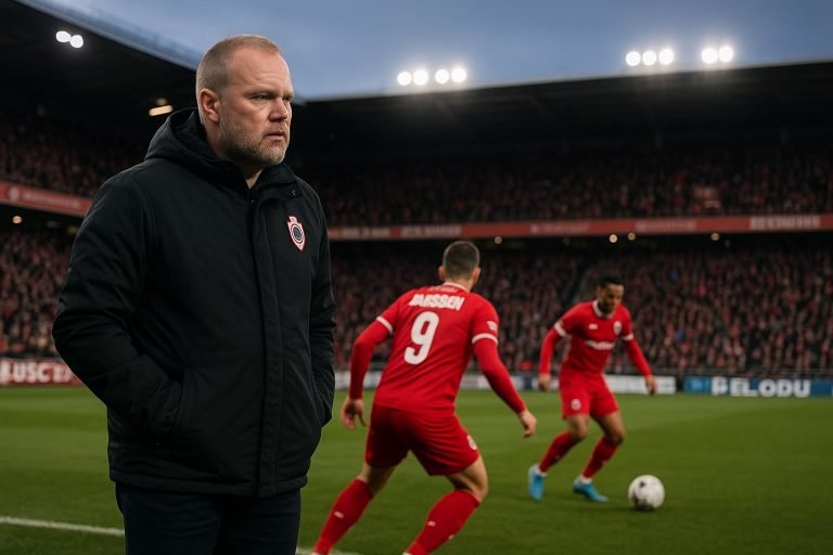 Wedstrijdsfeer bij Royal Antwerp FC in het stadion