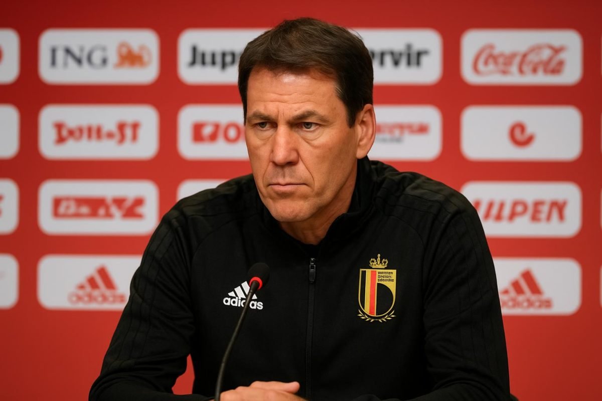 Rudi Garcia op een persconferentie
