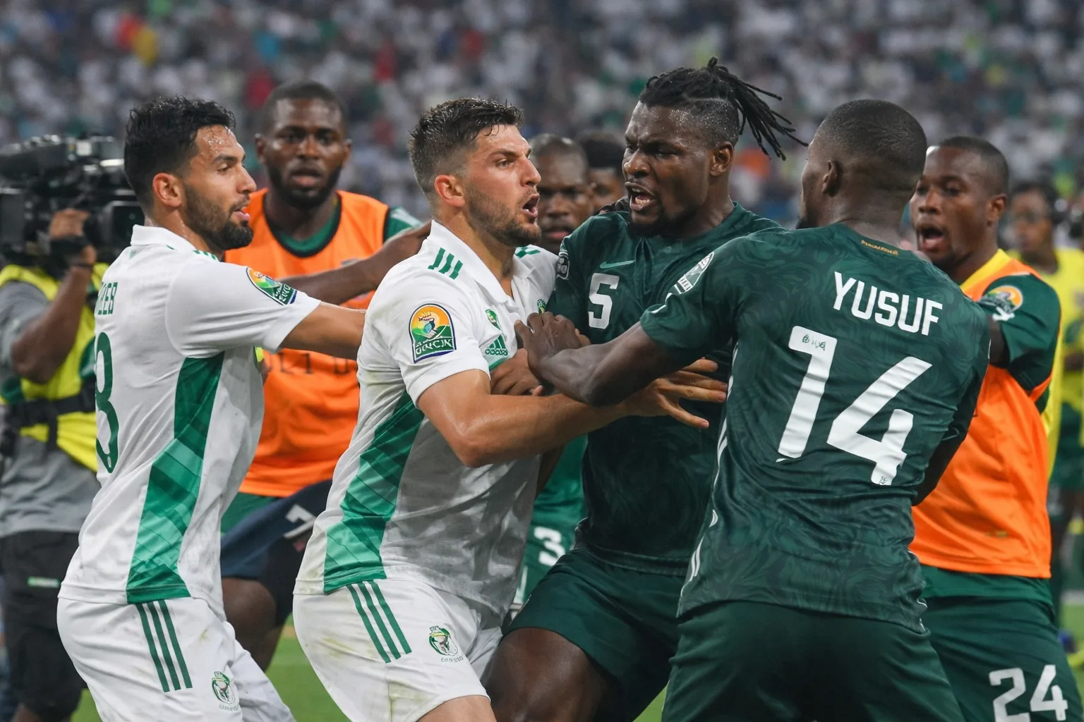 Gevecht tussen Algerije en Nigeria op de Afrika Cup