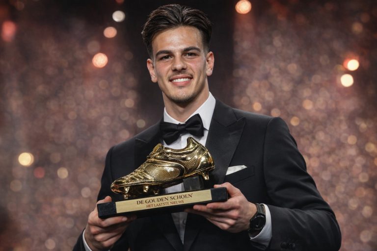 Ardan Jashari als winnaar van de gouden schoen