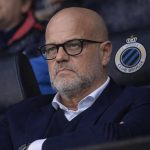 Bart Verhaeghe in de tribunes van Club Brugge