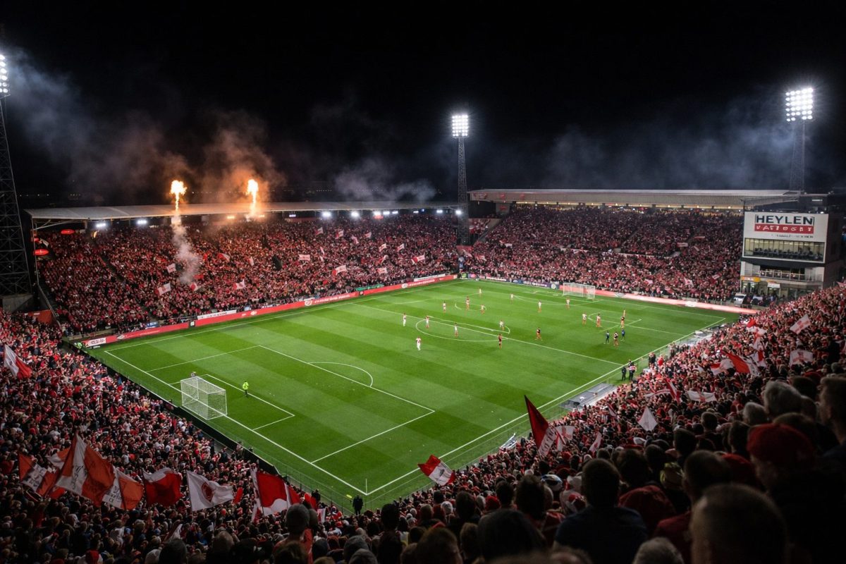 Een kolkend Bosuilstadion van Royal Antwerp FC