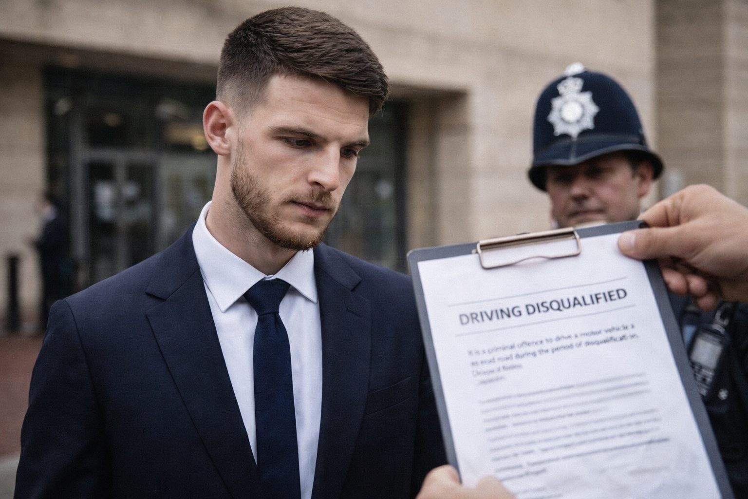 Declan Rice krijgt een rijverbod