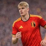 Nathan De Cat als een speler voor de Rode Duivels