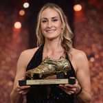 Tessa Wullaert als winnares van de gouden schoen