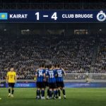 Wedstrijdbeeld van Kairat vs Club Brugge