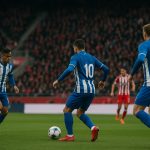 Spelers van KRC Genk vieren een doelpunt tijdens de Europa League-wedstrijd tegen FC Utrecht