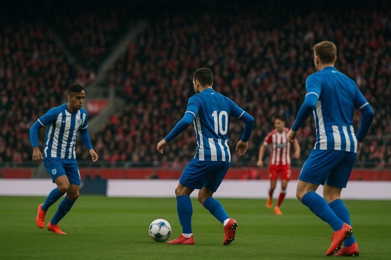 Spelers van KRC Genk vieren een doelpunt tijdens de Europa League-wedstrijd tegen FC Utrecht