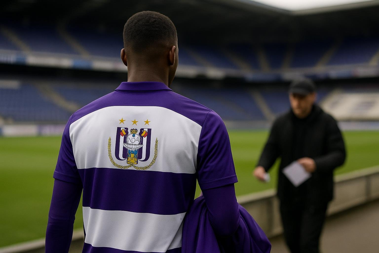 Olivier Renard van RSC Anderlecht tijdens een moment rond de wintermercato