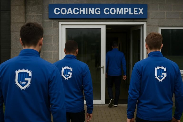 Sfeerbeeld rond KRC Genk tijdens de wintermercato, zonder herkenbare gezichten