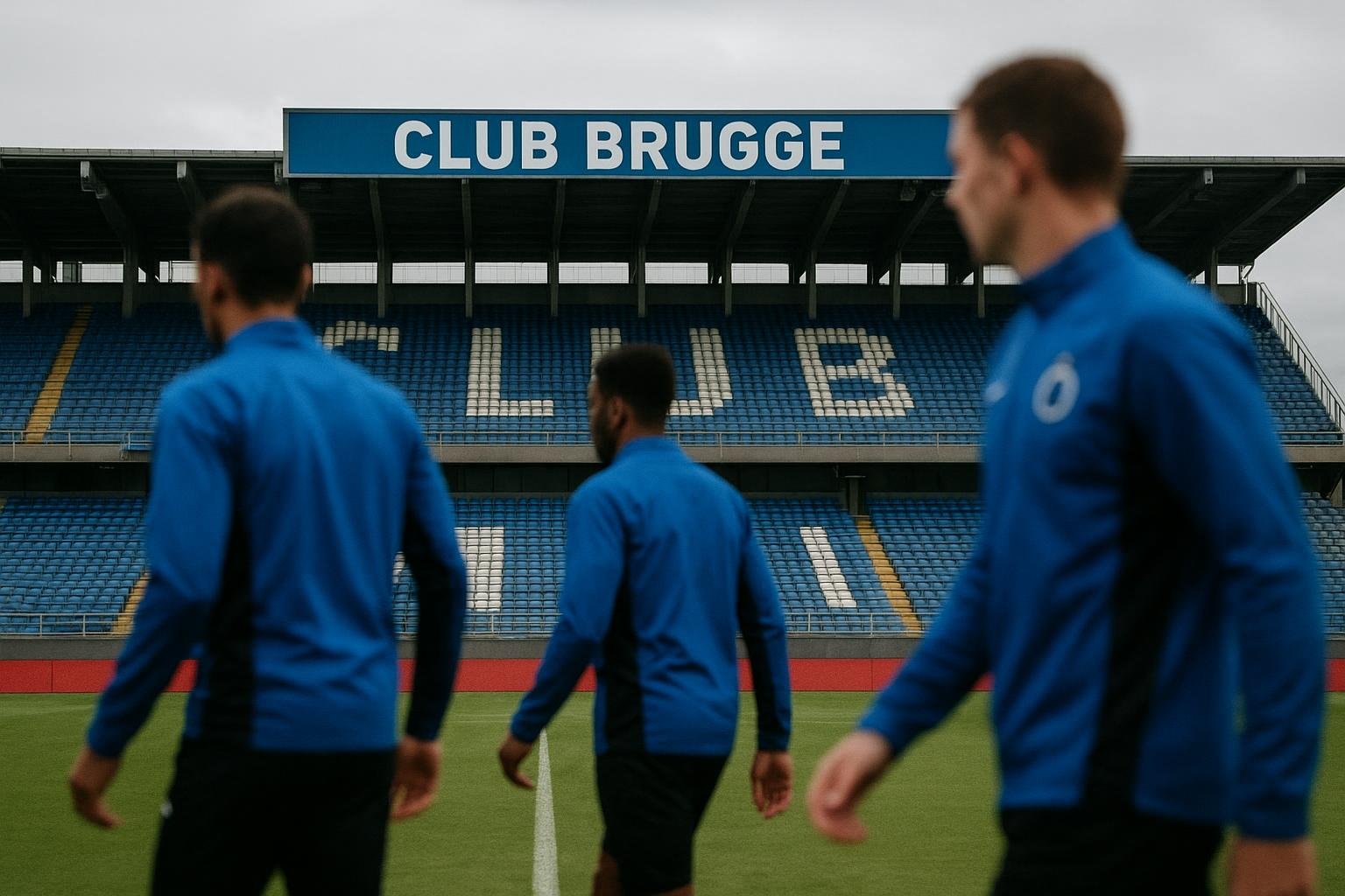 Sfeerbeeld rond Club Brugge tijdens de wintermercato, met focus op transfercontext zonder herkenbare gezichten.