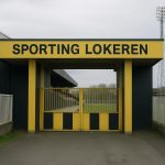 Beeld van het stadion van Sporting Lokeren op Daknam in aanloop naar de komst van Vancy Mabanza