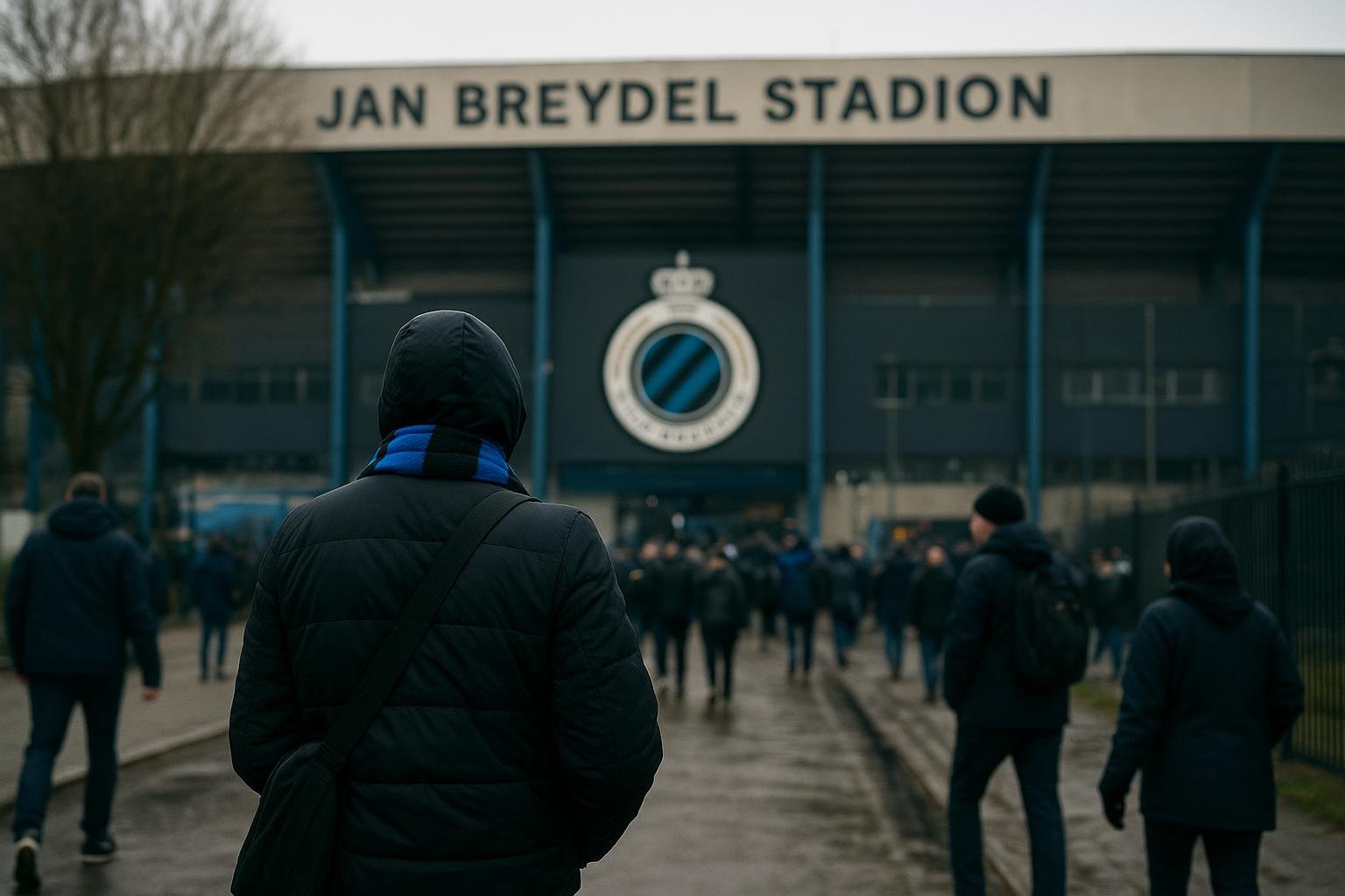 Sfeerbeeld rond het Jan Breydelstadion van Club Brugge tijdens de wintermercato
