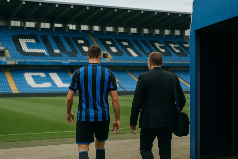 Sfeerbeeld rond het Jan Breydelstadion van Club Brugge tijdens de wintermercato