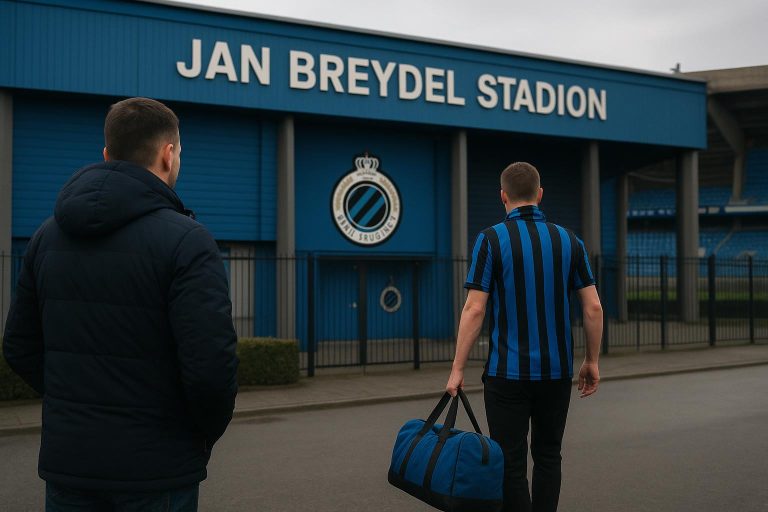 Sfeerbeeld rond het Jan Breydelstadion van Club Brugge tijdens de wintermercato