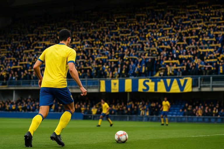 Sfeerbeeld rond STVV tijdens een wedstrijd in de Jupiler Pro League