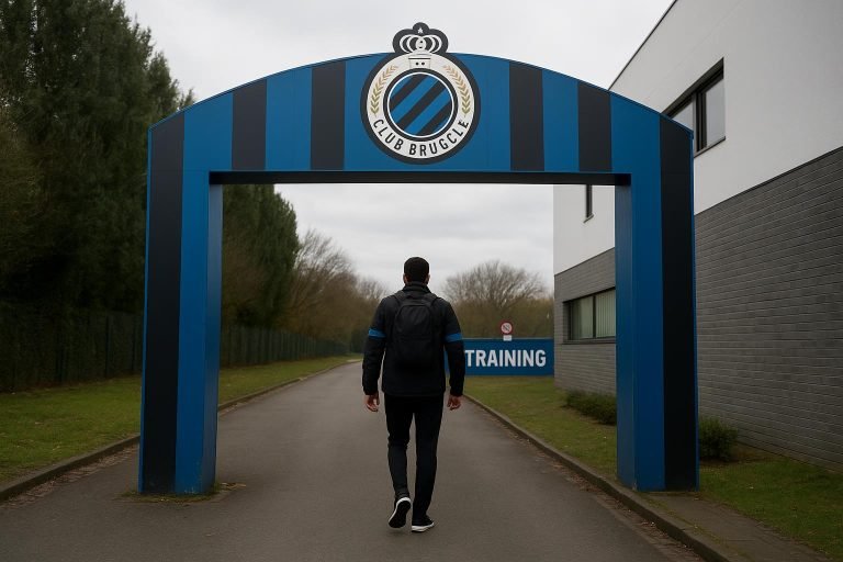 Belfius Basecamp van Club Brugge in winterse sfeer tijdens de transferperiode