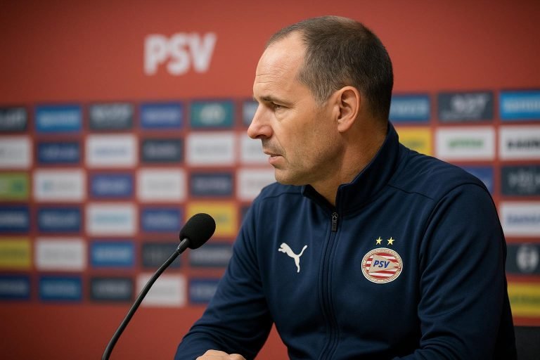 Peter Bosz geeft uitleg over zijn keuzes bij PSV met Perisic op de bank
