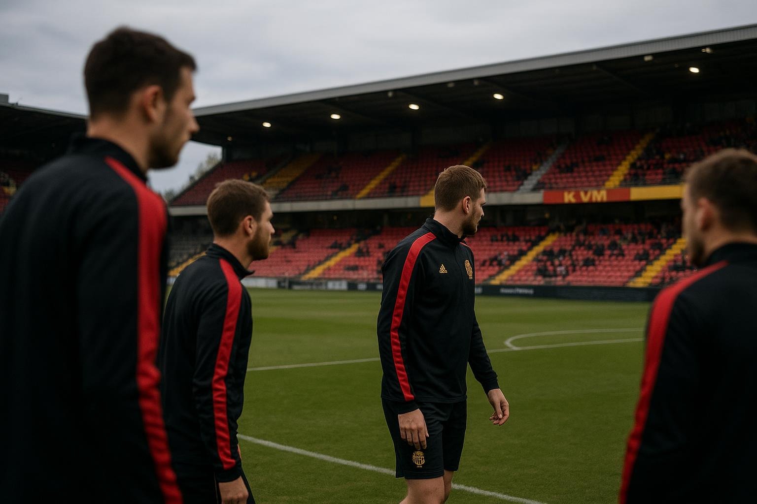 Sfeerbeeld rond KV Mechelen terwijl de club aan een mogelijke transfer werkt