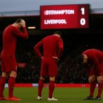 Virgil van Dijk van Liverpool reageert na de 3-2 nederlaag op het veld van Bournemouth.