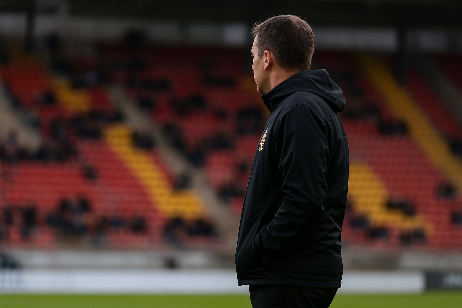 Fred Vanderbiest langs de zijlijn bij KV Mechelen