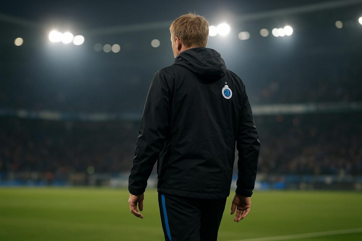 Ivan Leko coacht Club Brugge langs de zijlijn richting het duel met Olympique Marseille