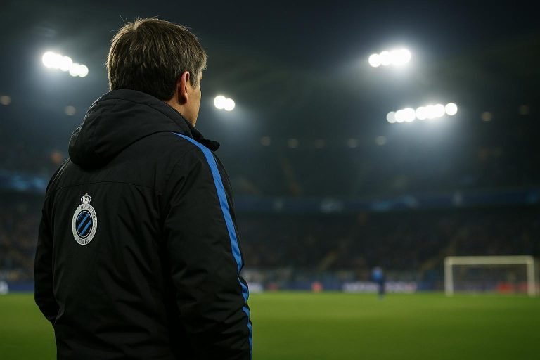 Ivan Leko langs de zijlijn in aanloop naar Club Brugge tegen Olympique Marseille