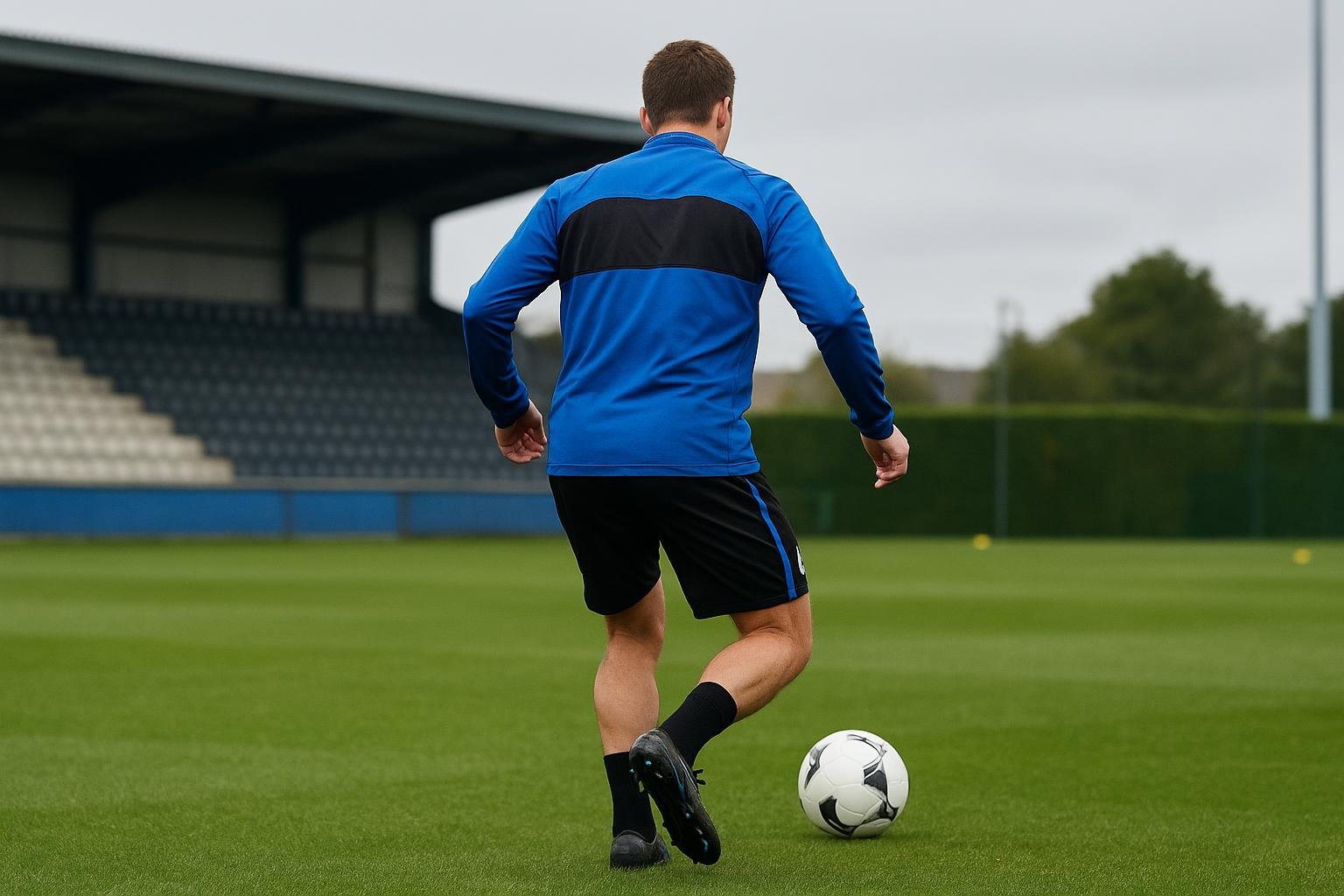 Raphael Onyedika van Club Brugge tijdens een trainingsmoment