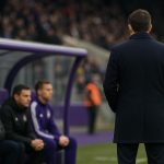 Sfeerbeeld rond de bank van RSC Anderlecht tijdens een wedstrijd