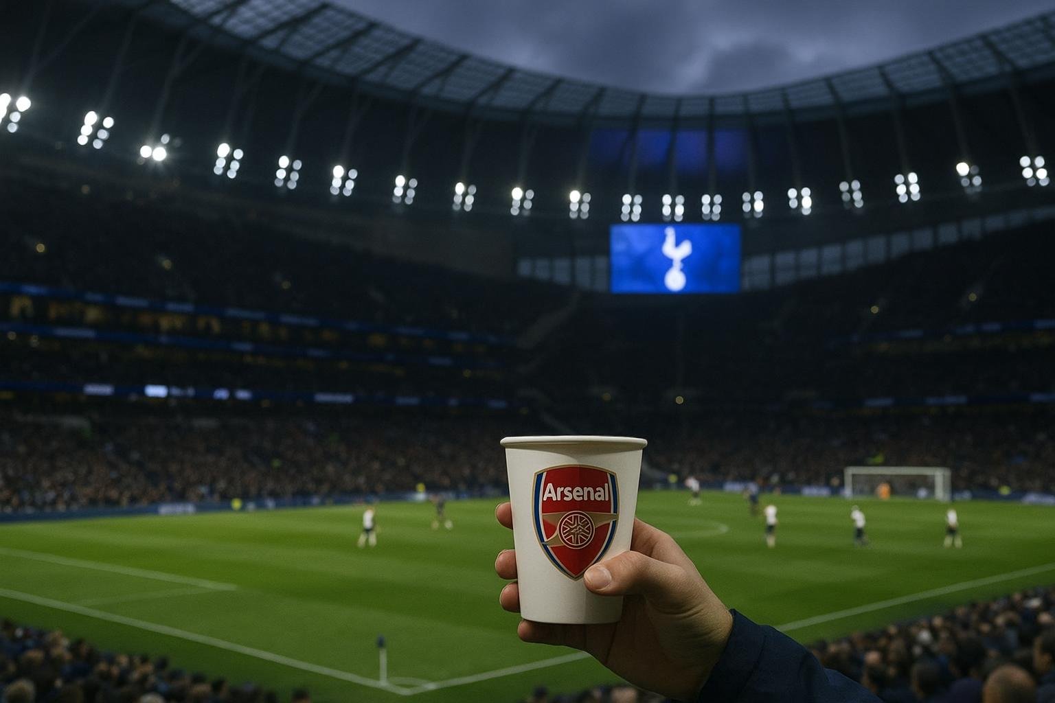 Algemene sfeer rond het stadion van Tottenham Hotspur
