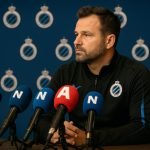 Ivan Leko tijdens een persmoment van Club Brugge in aanloop naar het duel met Olympique Marseille